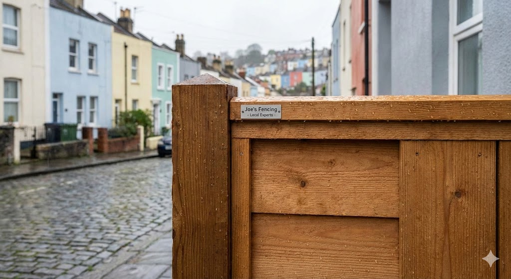 Comparison of Western Red Cedar vs Pressure Treated Pine fencing in a Bristol garden.