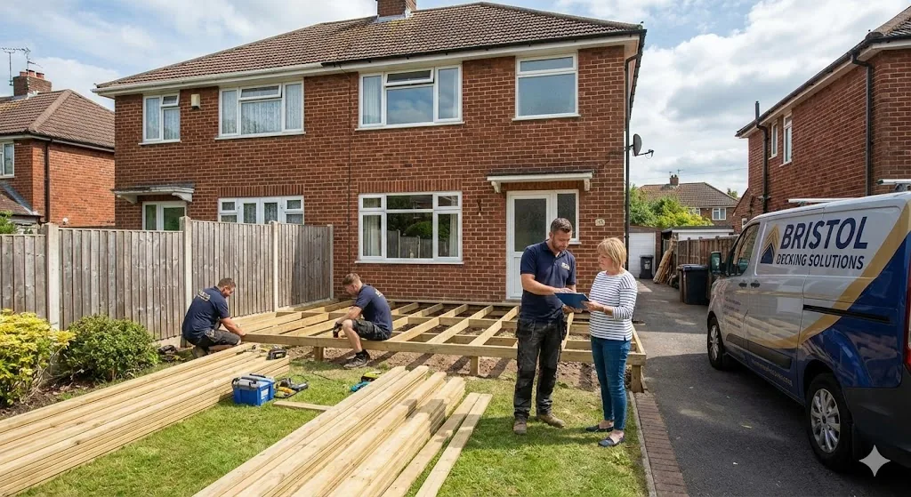 [Cost of decking installation in Bristol timber vs composite prices]