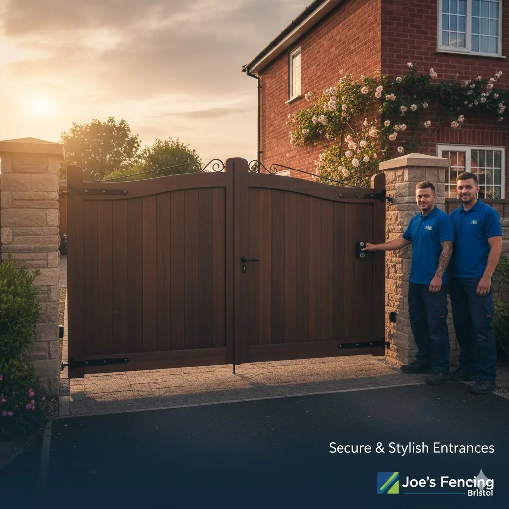 * Different styles of garden and driveway gates installed across Bristol suburbs