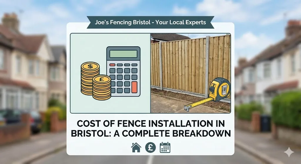 [Surveying a garden for a fence installation quote in Bristol]