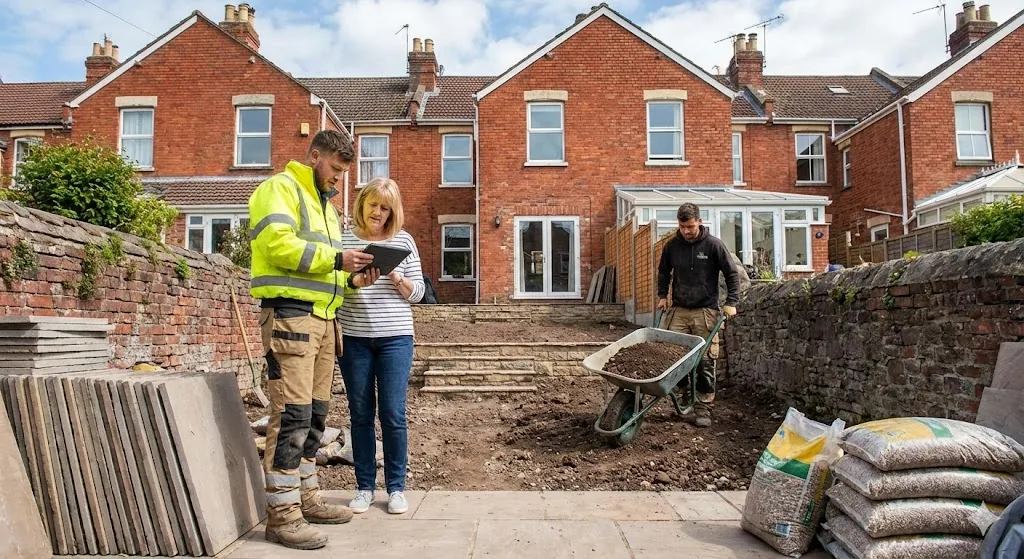 [Garden transformation cost before and after landscaping Bristol]