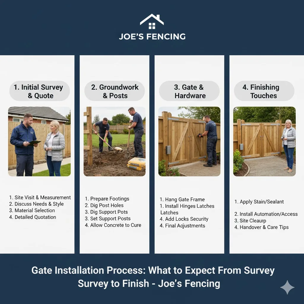 [Professional gate installers adjusting hinges in Bristol]