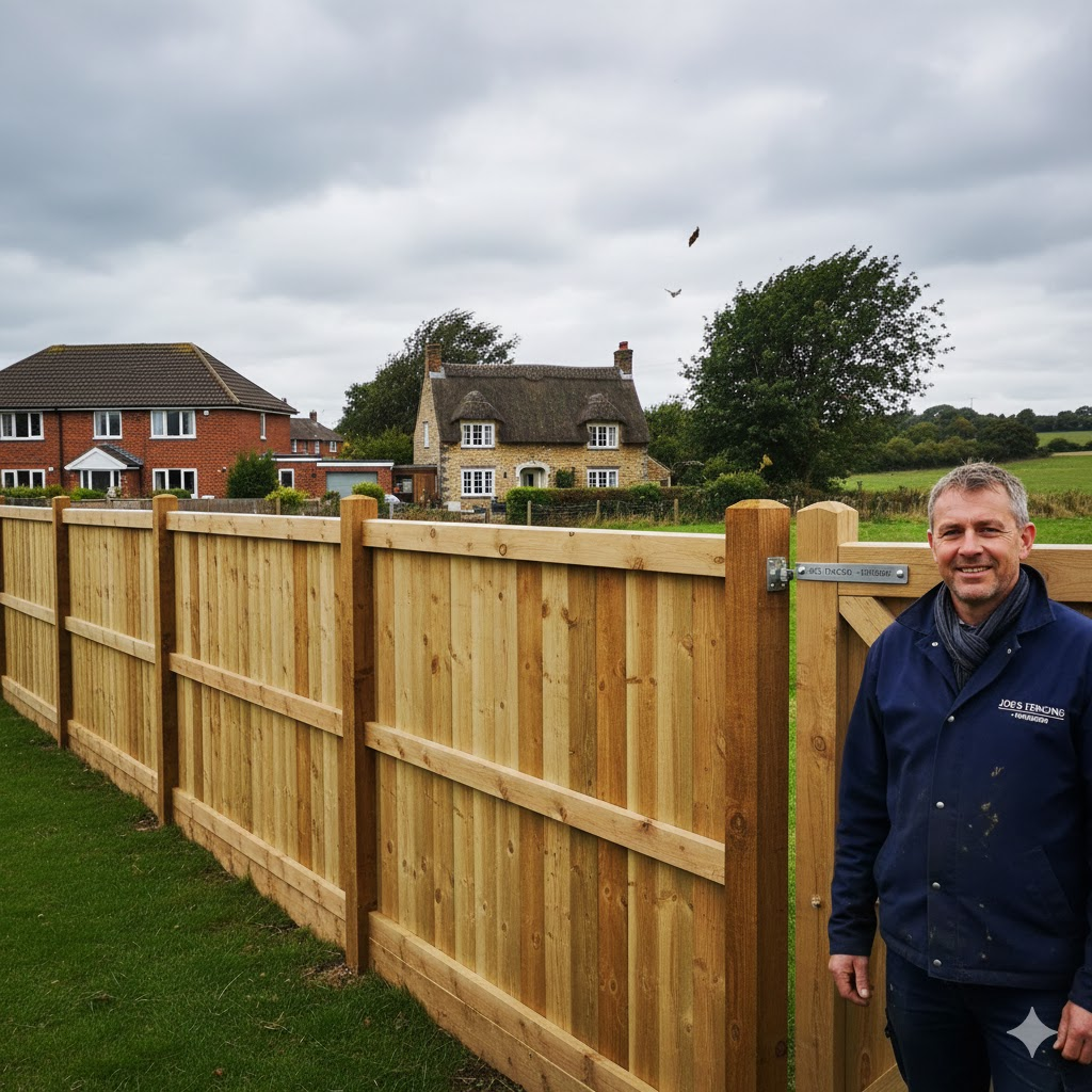 * Wind-resistant Hit and Miss fencing with concrete posts in Henbury Bristol