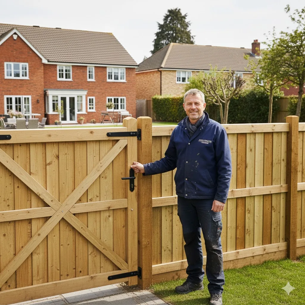 * Automated hardwood driveway gates installation in Stoke Bishop Bristol