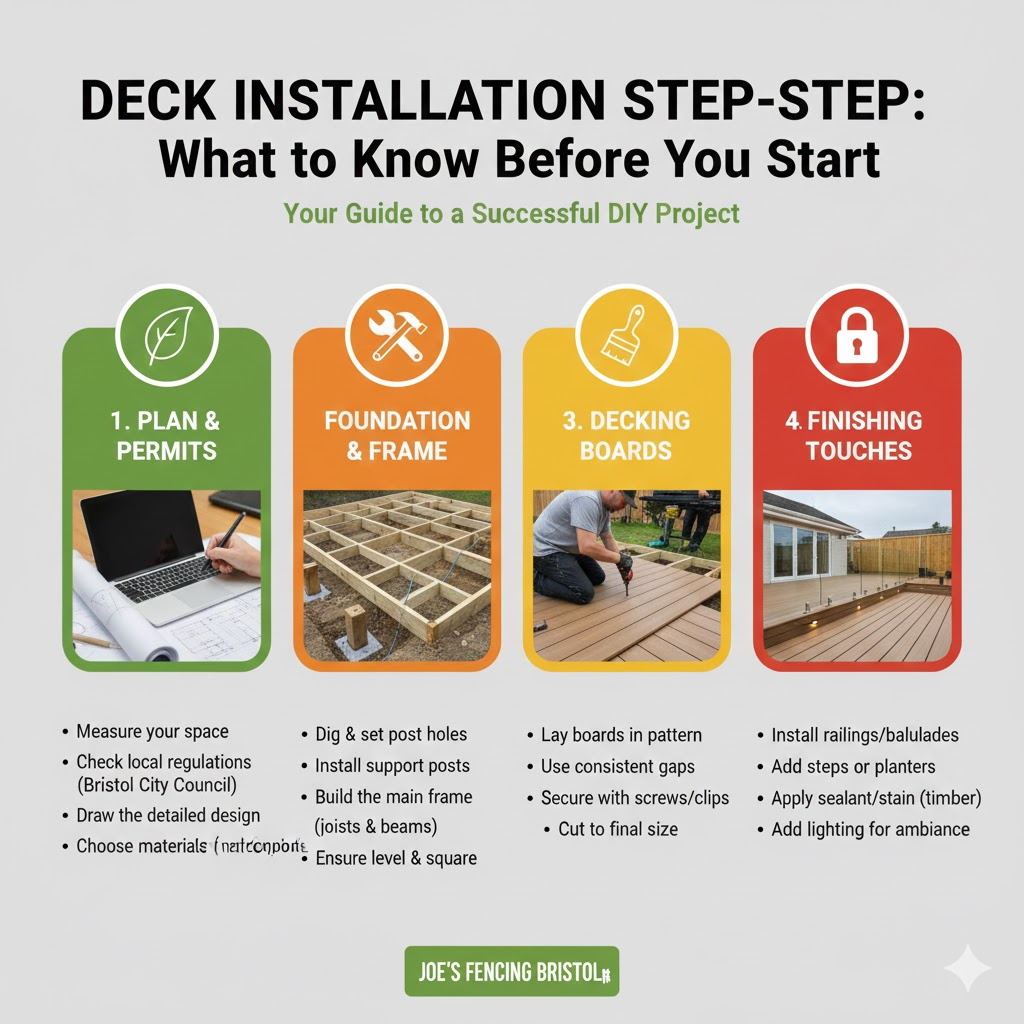 [Building a garden decking sub-frame in Bristol]