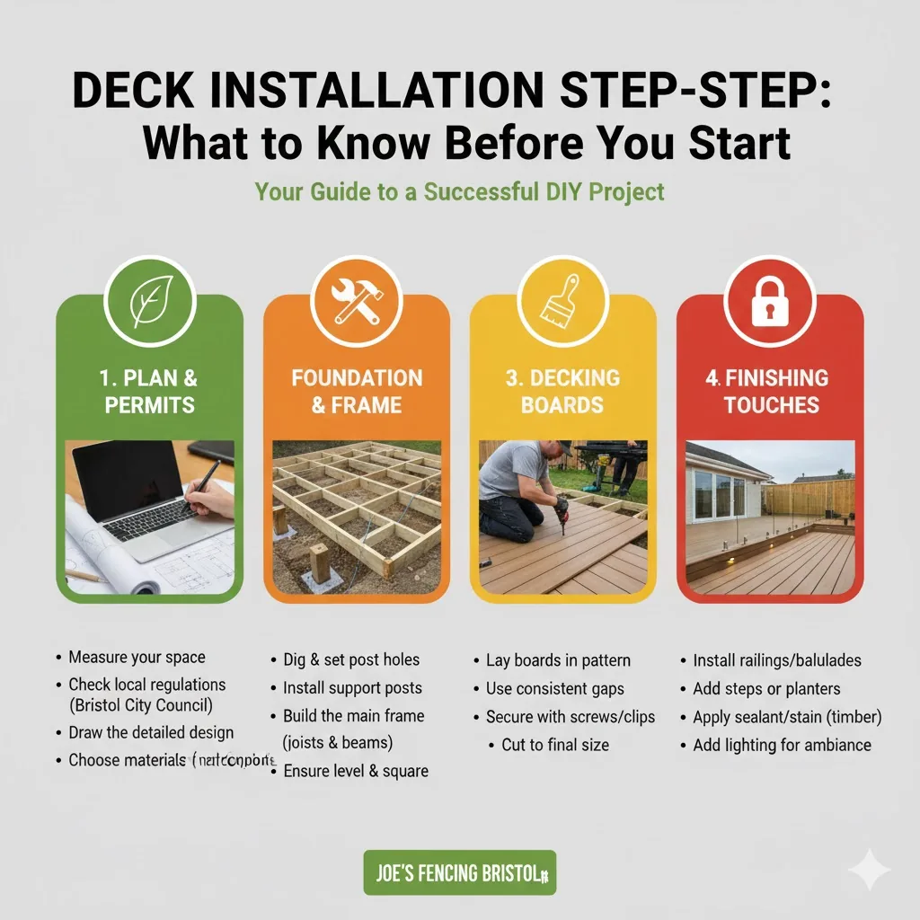 [Building a garden decking sub-frame in Bristol]