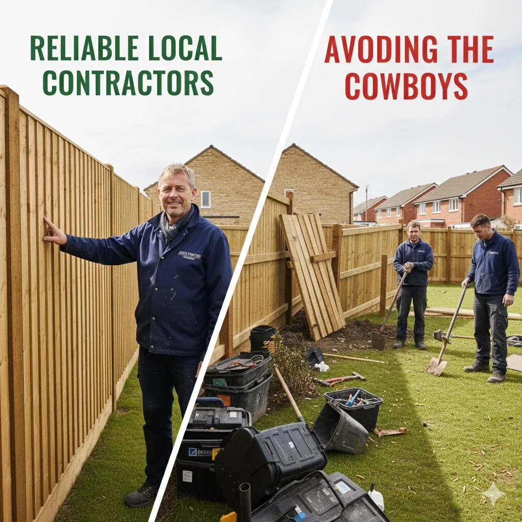 * Homeowner hiring a reliable local landscape contractor