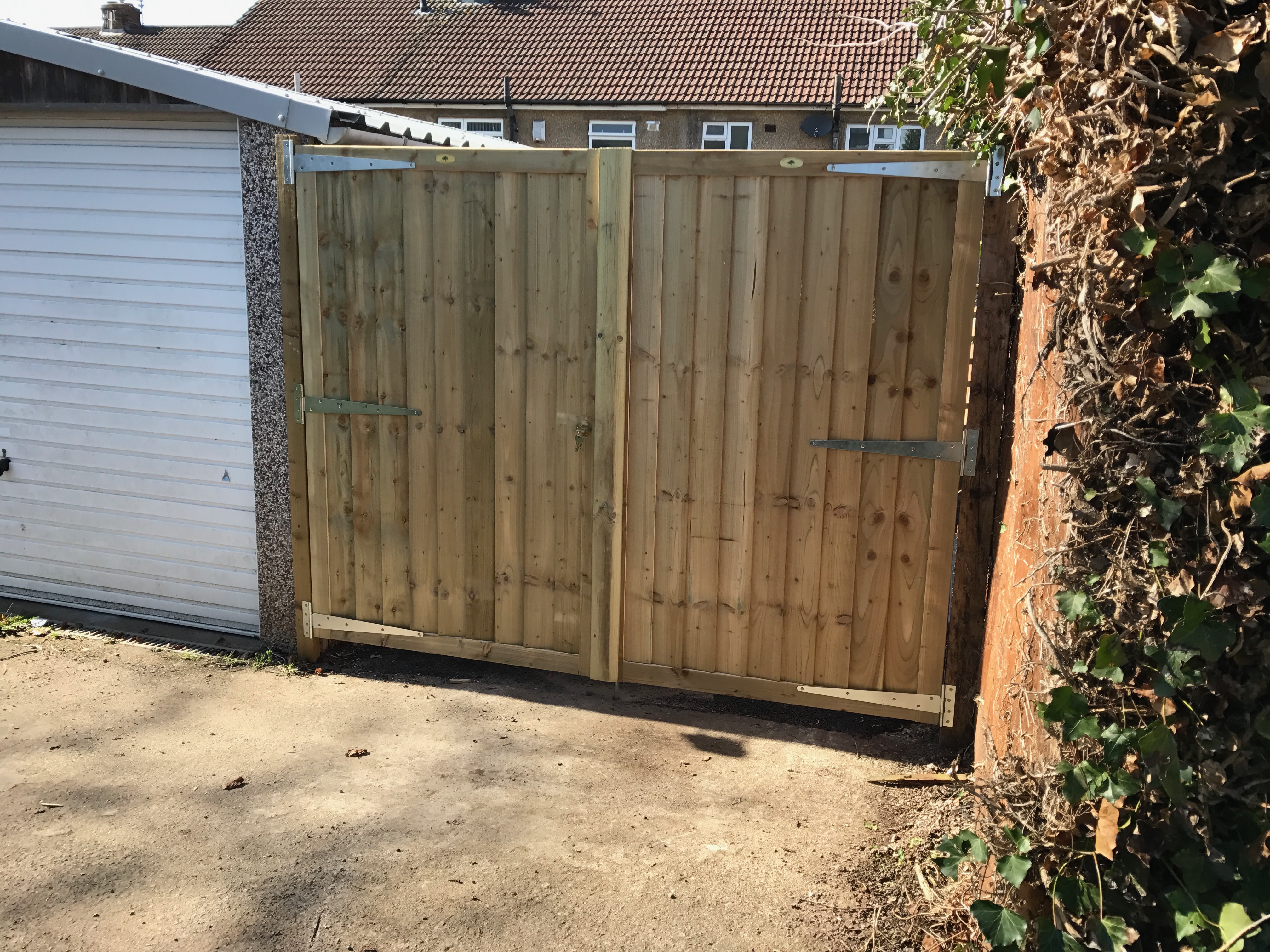 Pair of closeboard gates