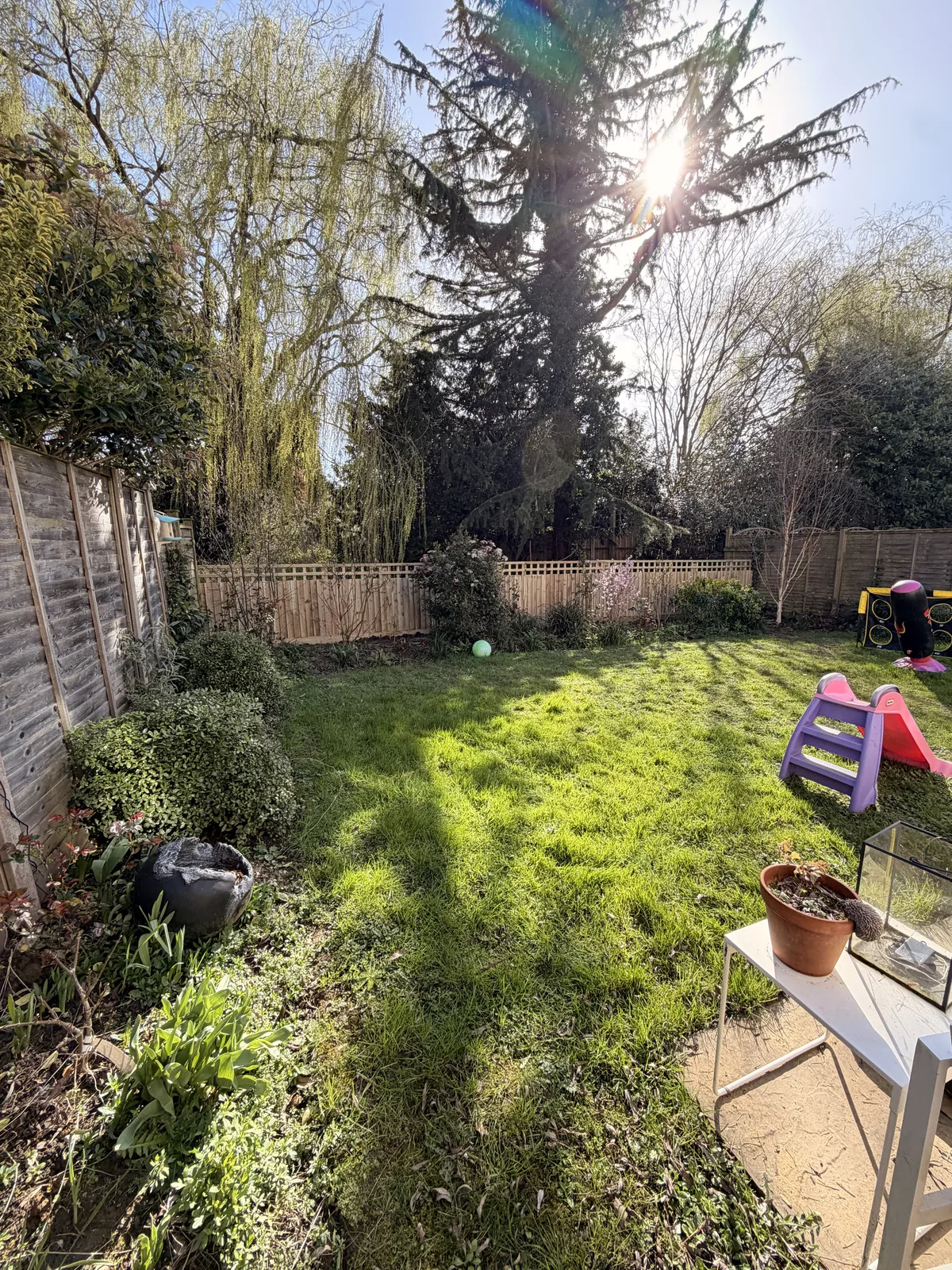 Bristol fencing project - Trellis top featheredge fence