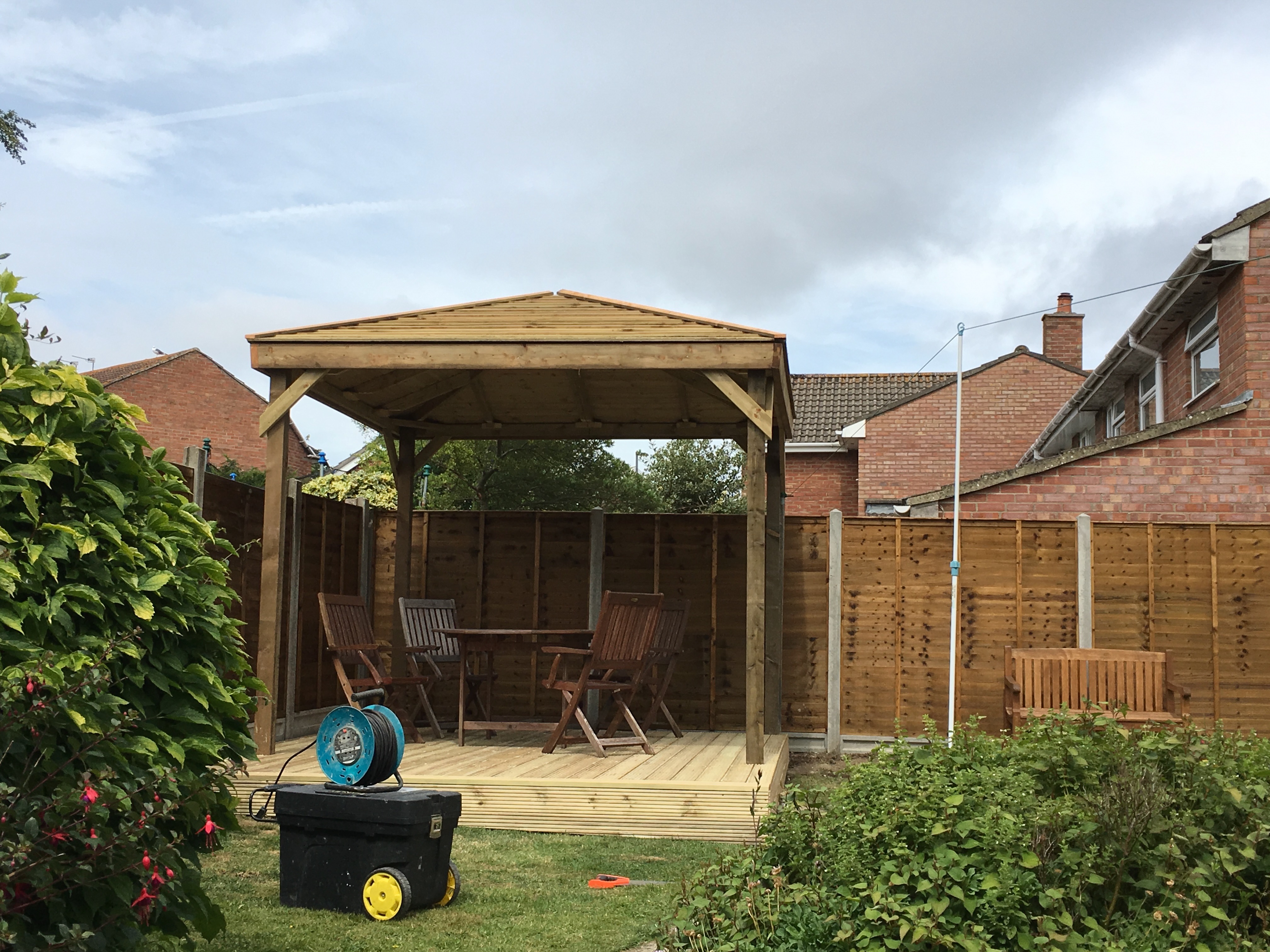 Luxury pergola and decking