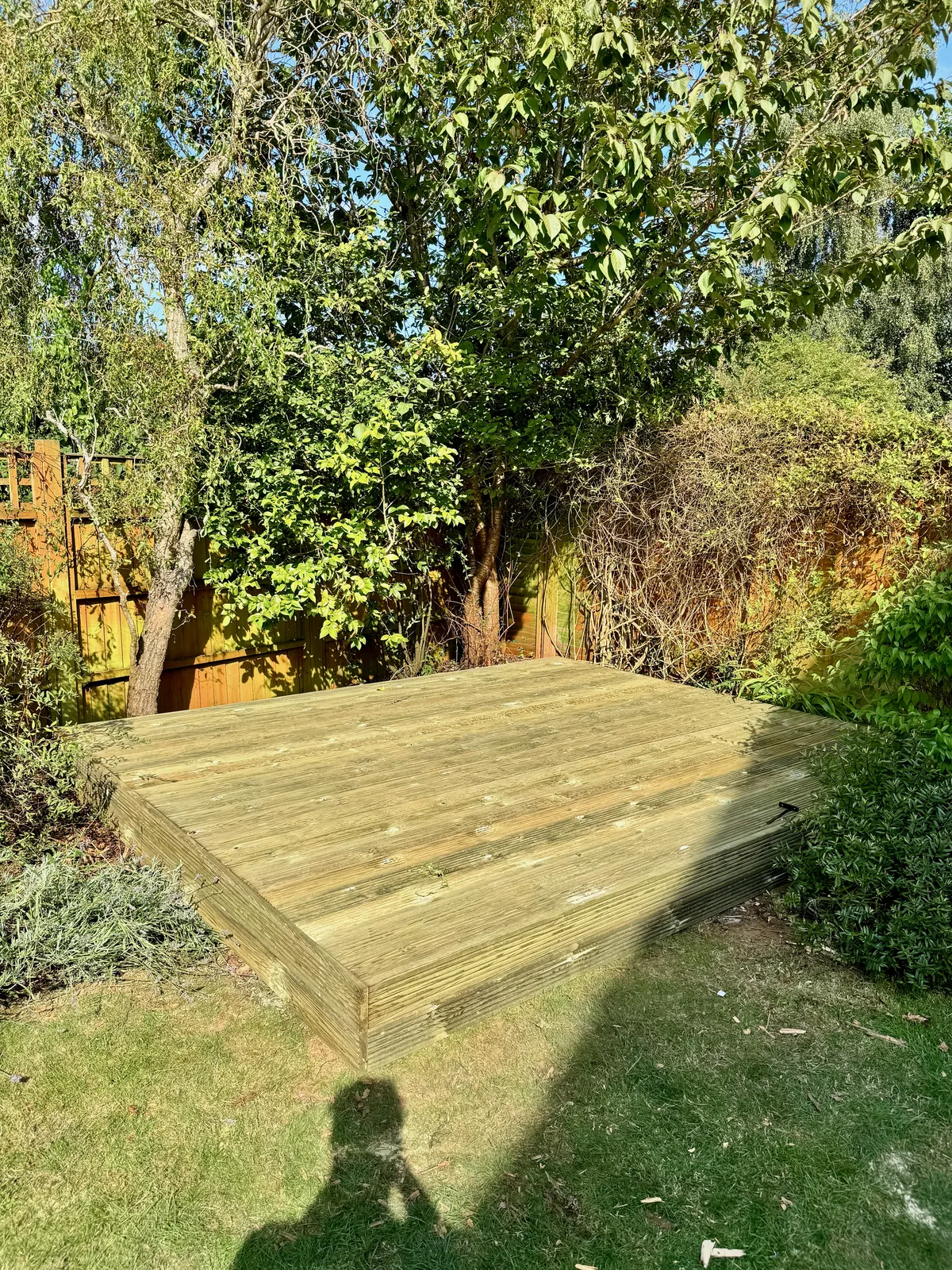 Decking seating area