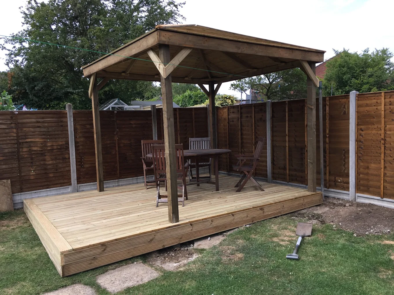 Traditional timber decking installation Bristol hardwood outdoor space